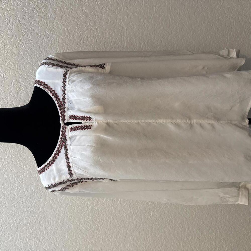 NWT Anthropologie Velvet By Graham & Spencer Julia Bohemian Blouse Size Large